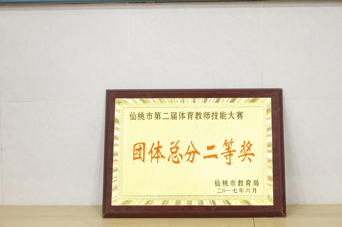 仙桃市第二届体育教师技能大赛团体总分二等奖